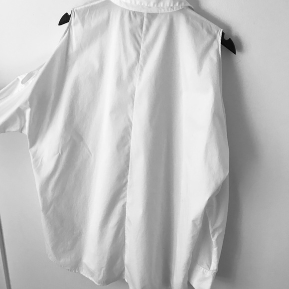 DKNY Cold Shoulder Button-Down - Picture 10 of 15